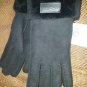 NWT UGG women's dyed black Classic Sheepskin Shearling fur Gloves  S Small
