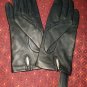 NWOT Women&acirc;��s Lord & Taylor Black Leather Gloves 100% Silk Lining  size 6.5