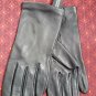 NWOT Women&acirc;��s Lord & Taylor Black Leather Gloves 100% Silk Lining  size 6.5