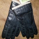 Men's Fownes Leather 100% Cashmere Lined Gloves*, Black, Small/Medium.