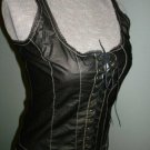 NWT-Size Large -Renaissance Goth Fitted Corset Bodice,Tank top- Black color