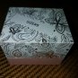 NIB PIERMONT JEWELS-ring size 9, SQUARE GEM silver color 3 rows of clear gems rg