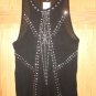 NWT -Women H&M Black DIVIDED Tank Top, sleeveless silver sequins sizes 6,8 ,10