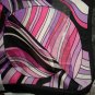 New Oscar de la renta 100% Silk Geometric Scarf 21"X21" Square Elegant Designer