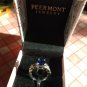 NIB  PIERMONT JEWELS-RING SIZE 5. BLUE GEM  silver color 4 little bluish green
