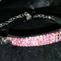 NIB PIERMONT JEWELS-B 1 Round adjustable chain Bracelet silver color in pink