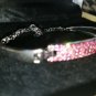 NIB PIERMONT JEWELS-B 1 Round adjustable chain Bracelet silver color in pink