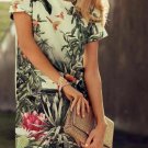 H&M Tropical Floral Print Shift Dress,Conscious Collection, Spring Summer Sz 12