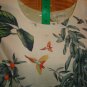 H&M Tropical Floral Print Shift Dress,Conscious Collection, Spring Summer Sz 12