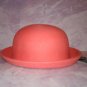 New with Tag H&M Bowler Roll-up Brim Fedora Hat 100% Wool peach tone Large Women