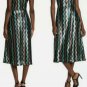 NWT-Walter Baker Isadora Zigzag-Sequin Midi Cocktail Dress Size 4 multi color .