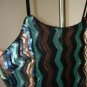 NWT-Walter Baker Isadora Zigzag-Sequin Midi Cocktail Dress Size 4 multi color .