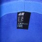 New & Tag H&M 100% Wool Blue Bowler Roll-up Brim Fedora Hat Sizes L/ M Womens