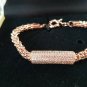 NIB PIERMONT JEWELS-B 1 Thick Round Bangles chain Bracelet golden color