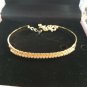 NIB PIERMONT JEWELS-B 1 adjustable Round Bangles Bracelet golden color zirconia