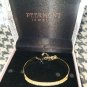 NIB PIERMONT JEWELS-B 1 adjustable Round Bangles Bracelet golden color zirconia