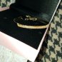 NIB PIERMONT JEWELS-B 1 adjustable Round Bangles Bracelet golden color zirconia