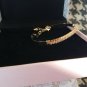 NIB PIERMONT JEWELS-B 1 adjustable Round Bangles Bracelet golden color zirconia
