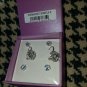 NIB PEERMONT JEWELERS set  of 3  Pairs of earrings in silver color clear stone
