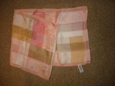 New Oscar de la renta 100% Silk Scarf 11"X52" rectangular Elegant Designer