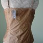 NWT-Size XXL -Renaissance Goth Fitted Corset Bodice,Tank top- dark beige(coffee)