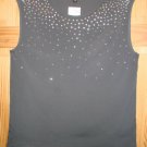 NWT -Women H&M Gray DIVIDED Top, sleeveless blouse silver sequins sizes 2,6,8