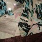 NWT H&M Tropical FLORAL SEQUIN, PENCIL MINI SKIRT US 8/ EUR 38 White green pink