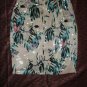 NWT H&M Tropical FLORAL SEQUIN, PENCIL MINI SKIRT US 8/ EUR 38 White green pink