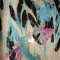 NWT H&M Tropical FLORAL SEQUIN, PENCIL MINI SKIRT US 8/ EUR 38 White green pink