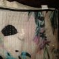 NWT H&M Tropical FLORAL SEQUIN, PENCIL MINI SKIRT US 8/ EUR 38 White green pink
