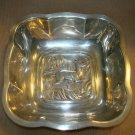 By INTERNATIONAL SILVER 814, ART DECO TROPICAL NUT BOWL ANTELOPE Great condition