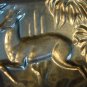 By INTERNATIONAL SILVER 814, ART DECO TROPICAL NUT BOWL ANTELOPE Great condition