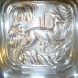 By INTERNATIONAL SILVER 814, ART DECO TROPICAL NUT BOWL ANTELOPE Great condition