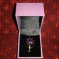 NIB  PIERMONT JEWELS-E RING SIZE 8 LAVENDER FLOWER CUBIC ZIRCONIA 8 CZ PETALS