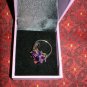 NIB  PIERMONT JEWELS-E RING SIZE 8 LAVENDER FLOWER CUBIC ZIRCONIA 8 CZ PETALS