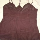 NWOT Evening,Plus-1X,2X&3X,Black/Pink / Brown HalterTank Top