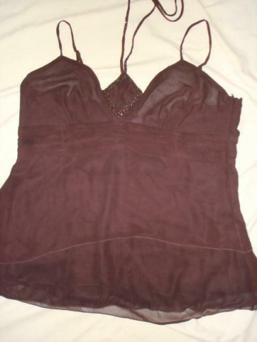 NWOT Evening,Plus-1X,2X&3X,Black/Pink / Brown HalterTank Top