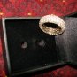 NIB PIERMONT JEWELS LADIES ETERNITY SILVER COLOR RING SIZE 9 BAND, 4 zircon rows