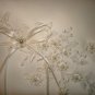 New Hana Bridal Collection 9.5"X 9.5" Ring Bearer Pillow Weddings,Bead Flower