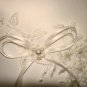 New Hana Bridal Collection 9.5"X 9.5" Ring Bearer Pillow Weddings,Bead Flower