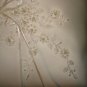 New Hana Bridal Collection 9.5"X 9.5" Ring Bearer Pillow Weddings,Bead Flower