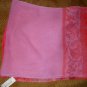 New Oscar de la renta 100% Silk seethru Scarf 11"X52"rectangulaElegant Designer