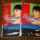 New-Set of 2 Challenger Original Spandex Cap black//blue color CH114 Snug fit