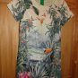 H&M Tropical Floral Print Shift Dress,Conscious Collection, Spring Summer Size 4
