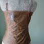 NWT-Size S -Renaissance Goth Fitted Corset Bodice,Tank top- dark beige(coffee)