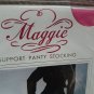 NEW-VINTAGE Maggie Magenta One Size Support sheer Pantyhose 90-160 LBS 5-5' 10"