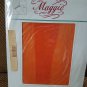 NEW- VINTAGE Maggie Orange One Size Support sheer Pantyhose 90-160 LBS 5-5' 10"