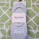 Juicy Couture 3 pairs NEW solid white,gray &black liners 80% Cotton shoe sz 4-10
