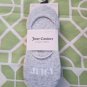 Juicy Couture 3 pairs NEW solid white,gray &black liners 80% Cotton shoe sz 4-10