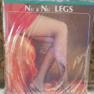 Nu & Nu LEGS sheer purple with FLOCK & RHINESTONE Pantyhose,ONE SIZE 100-165 LBS